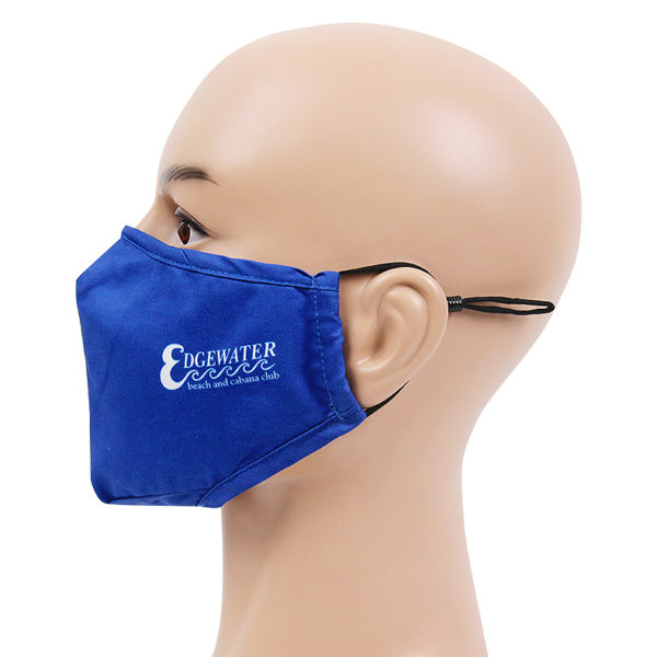 screen printed face mask with nose clip
