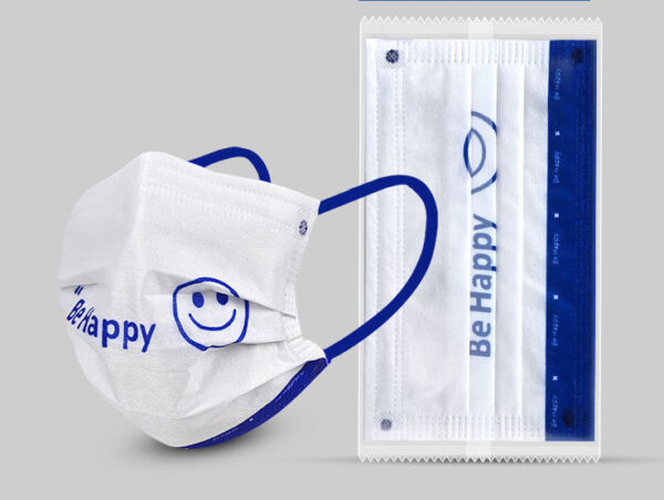 Printed disposable face masks
